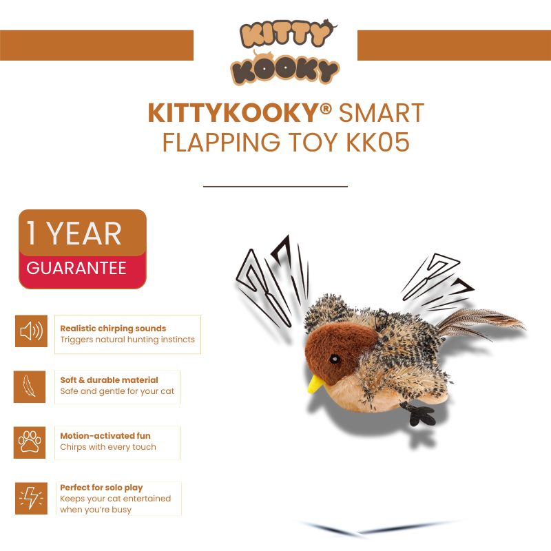 KittyKooky® Smart Flapping Toy KK05