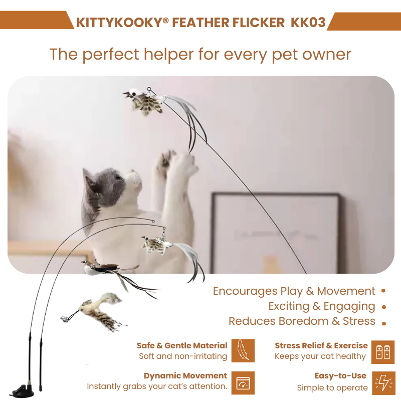 KittyKooky® Feather Flicker KK03