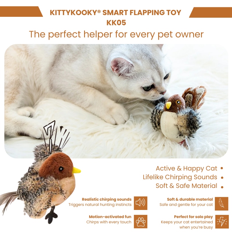 KittyKooky® Smart Flapping Toy KK05