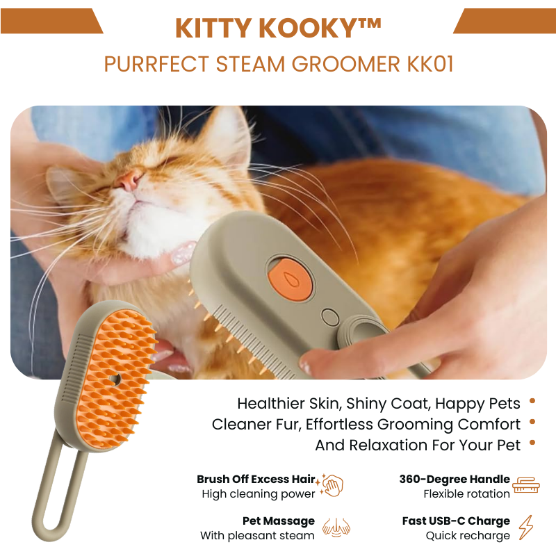 Kitty Kooky™ Purrfect Steam Groomer KK01